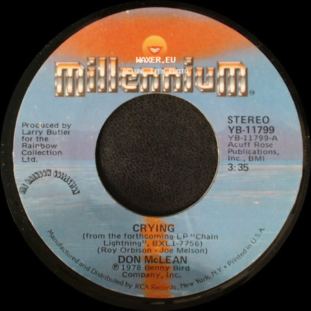 Don Mclean - Genesis (In The Beginning) / Crying side B
