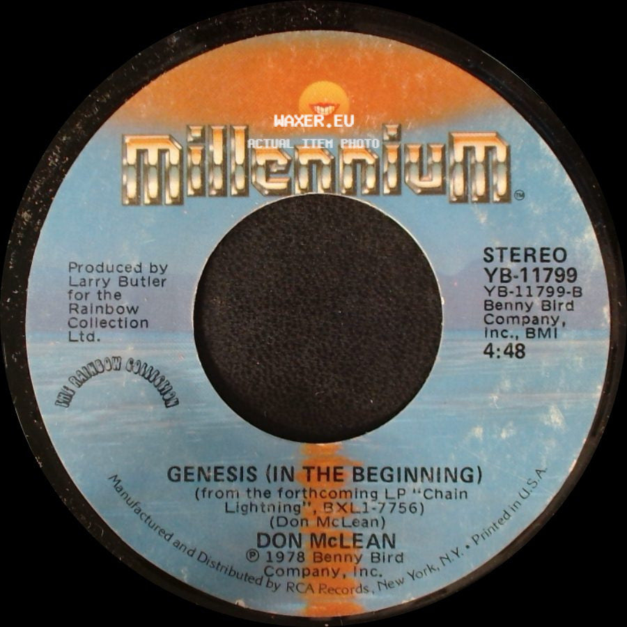Don Mclean - Genesis (In The Beginning) / Crying side A