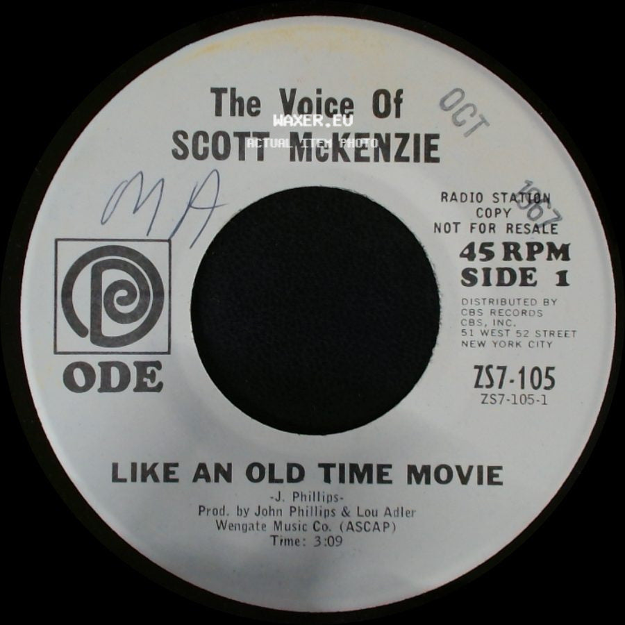 Scott Mckenzie - Like An Old Time Movie / What's The Difference - Chapter Ii side A