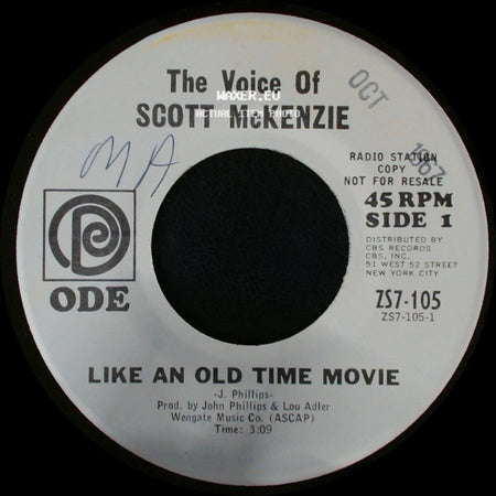 Scott Mckenzie - Like An Old Time Movie / What's The Difference - Chapter Ii side A