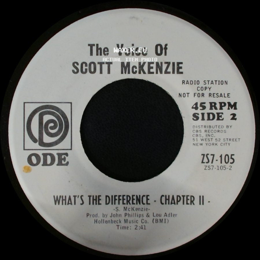 Scott Mckenzie - Like An Old Time Movie / What's The Difference - Chapter Ii side B
