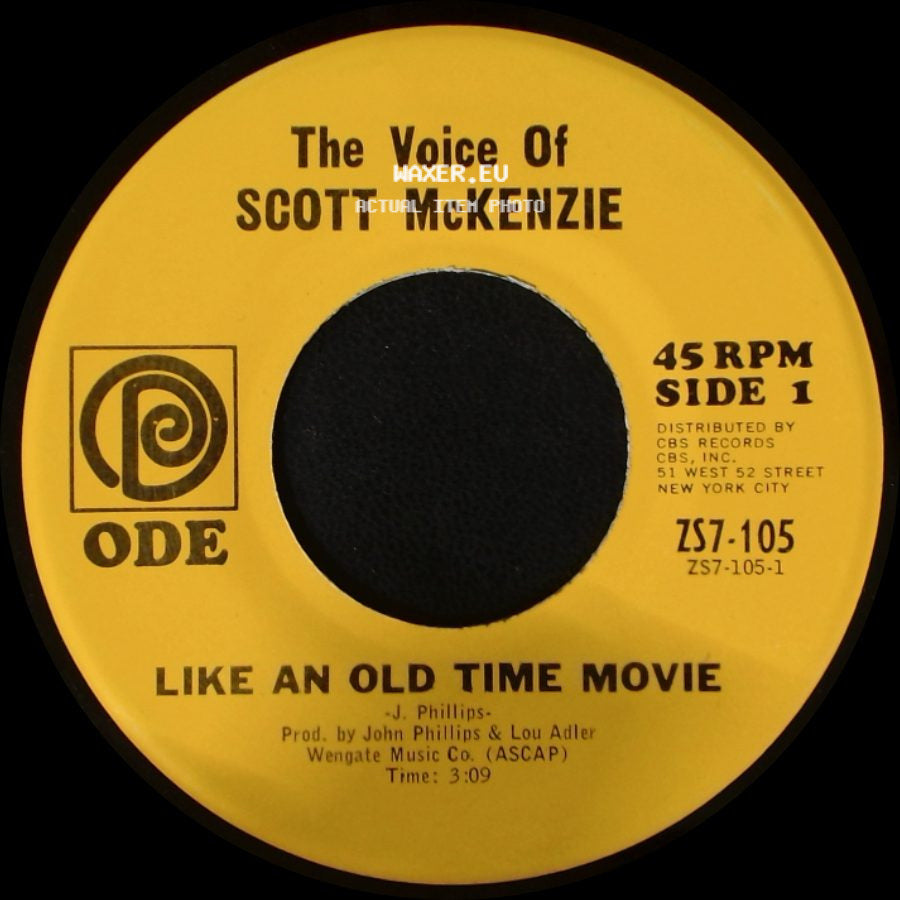 Scott Mckenzie / The Voice Of Scott Mckenzie - Like An Old Time Movie / What's The Difference - Chapter Ii side A