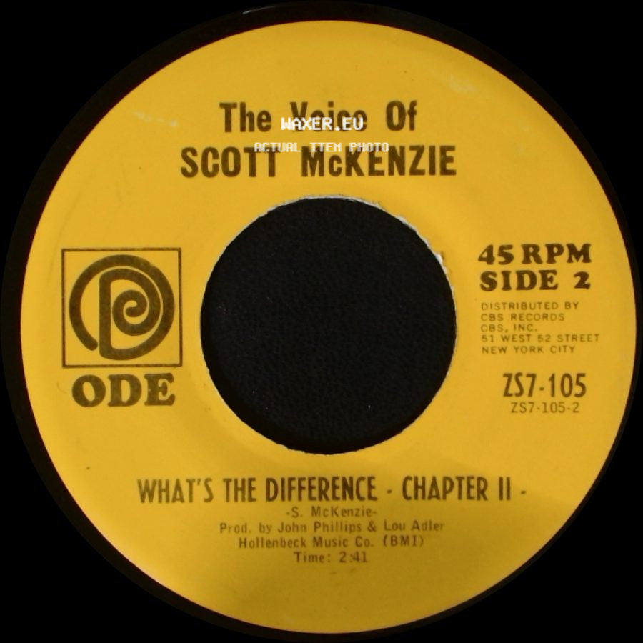 Scott Mckenzie / The Voice Of Scott Mckenzie - Like An Old Time Movie / What's The Difference - Chapter Ii side B