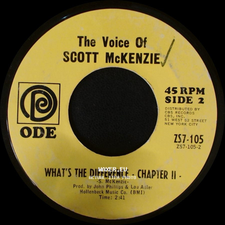 Scott Mckenzie - Like An Old Time Movie / What's The Difference - Chapter Ii - side B