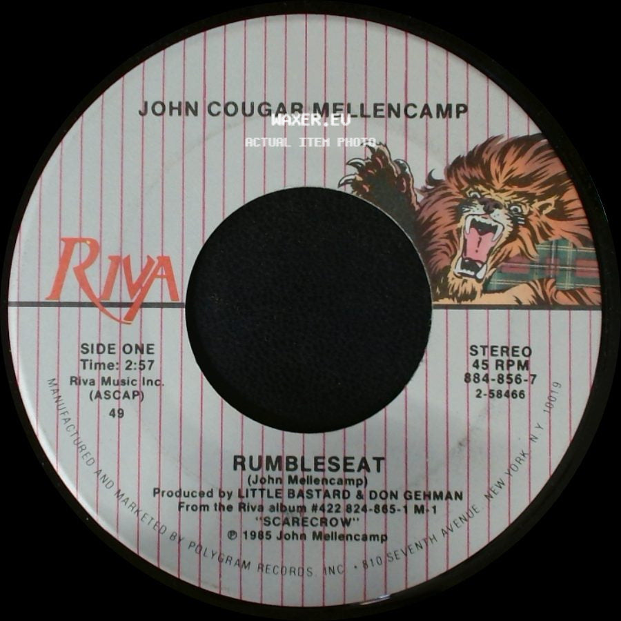 John Cougar Mellencamp - Rumbleseat / Cold Sweat side A