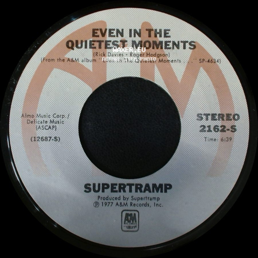 Supertramp - Even In The Quietest Moments / Goodbye Stranger side A