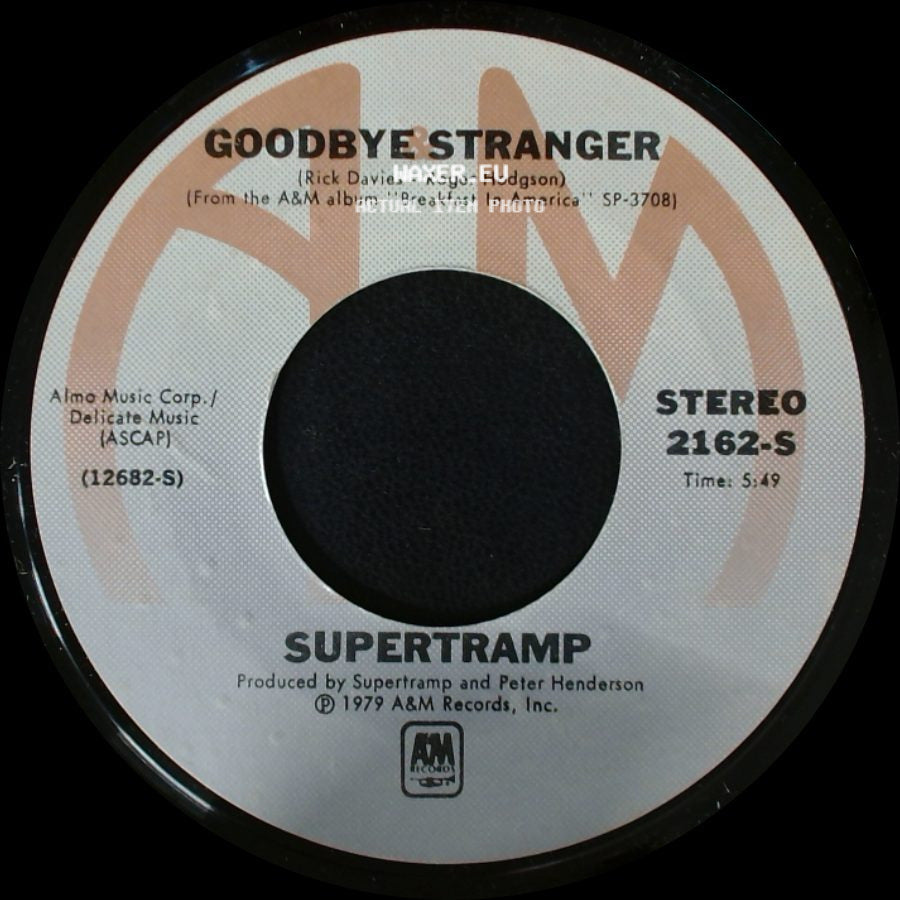 Supertramp - Even In The Quietest Moments / Goodbye Stranger side B