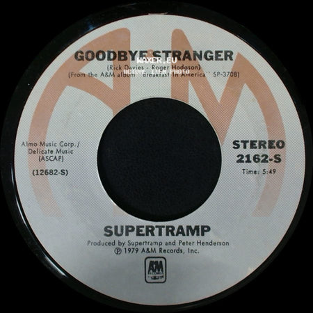 Supertramp - Even In The Quietest Moments / Goodbye Stranger side B