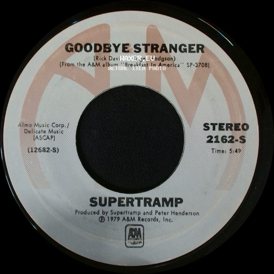 Supertramp - Even In The Quietest Moments / Goodbye Stranger side B