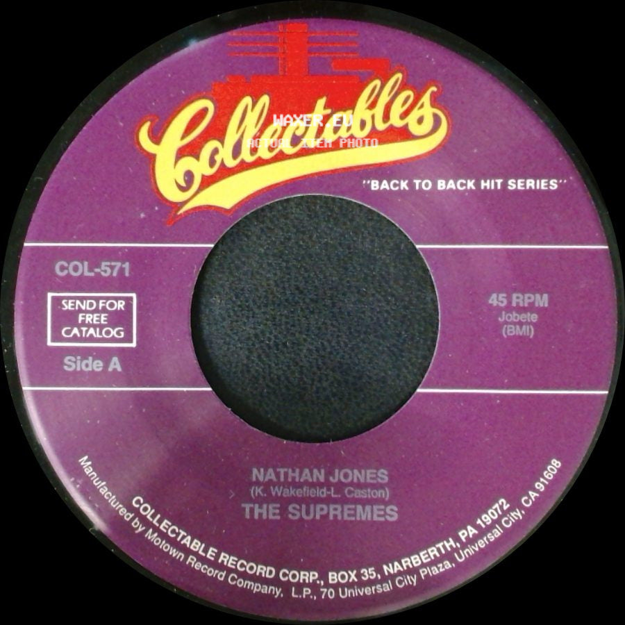 The Supremes - Nathan Jones / Bad Weather side A