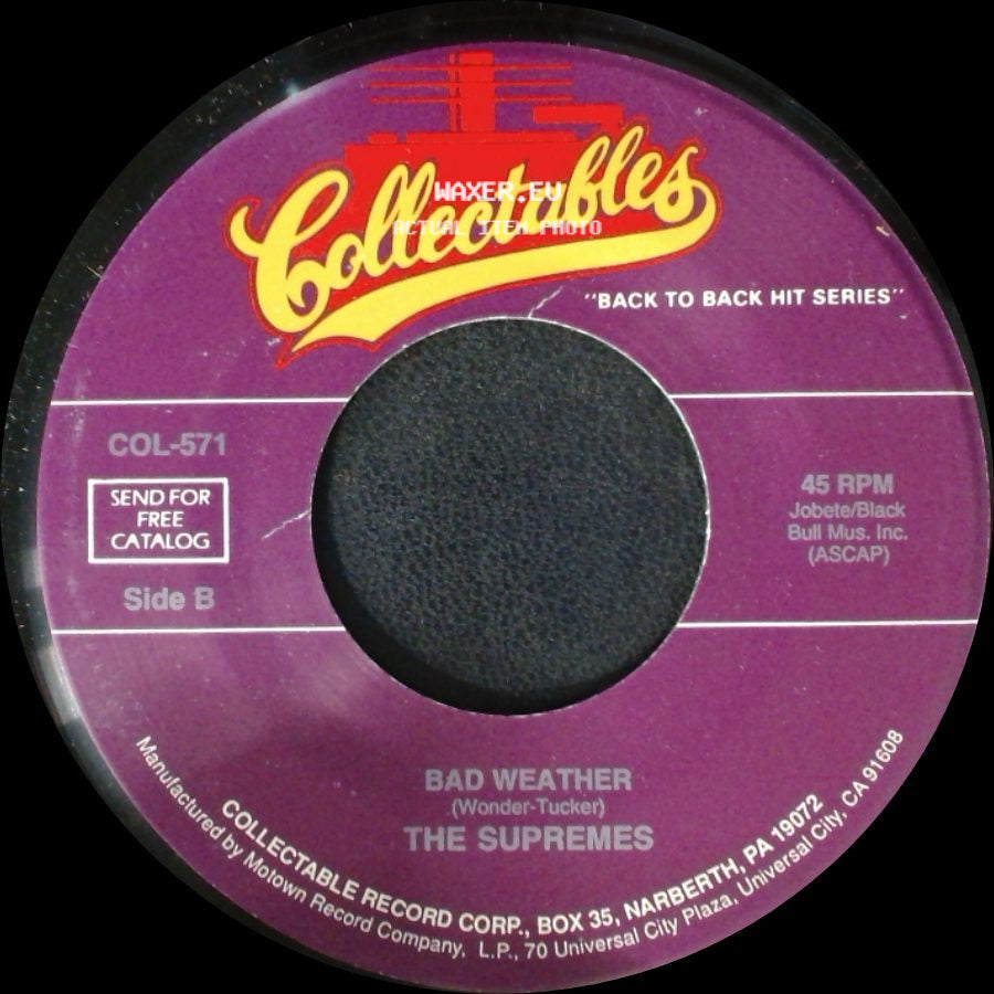 The Supremes - Nathan Jones / Bad Weather side B