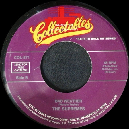 The Supremes - Nathan Jones / Bad Weather side B