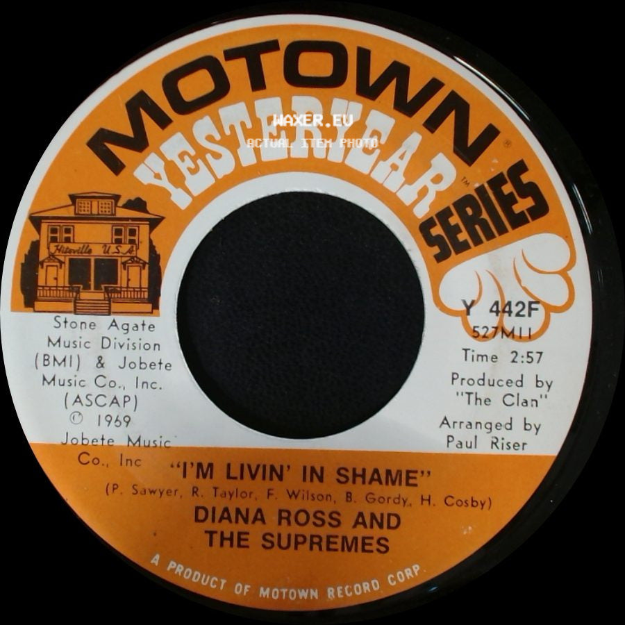 Diana Ross And The Supremes - I'm Livin' In Shame / Someday We'll Be Together side A