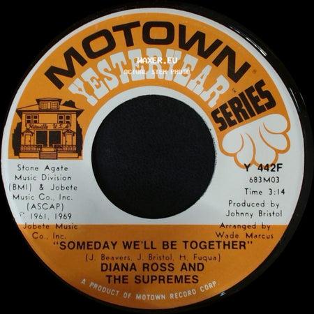 Diana Ross And The Supremes - I'm Livin' In Shame / Someday We'll Be Together side B