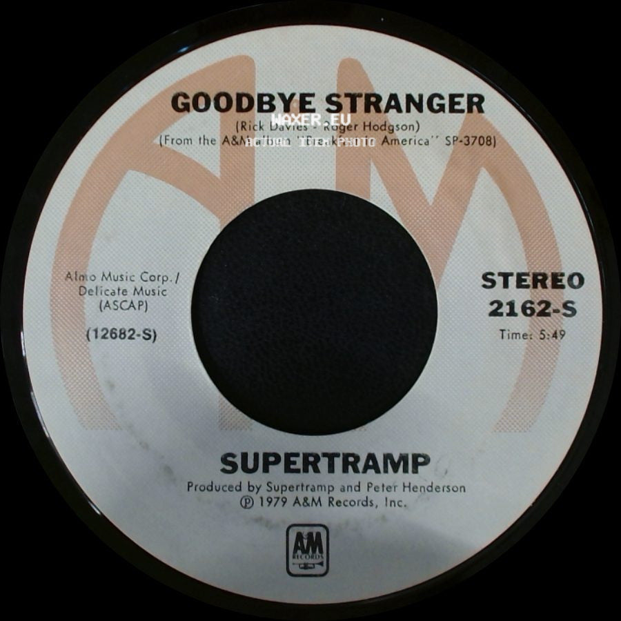 Supertramp - Even In The Quietest Moments / Goodbye Stranger side B