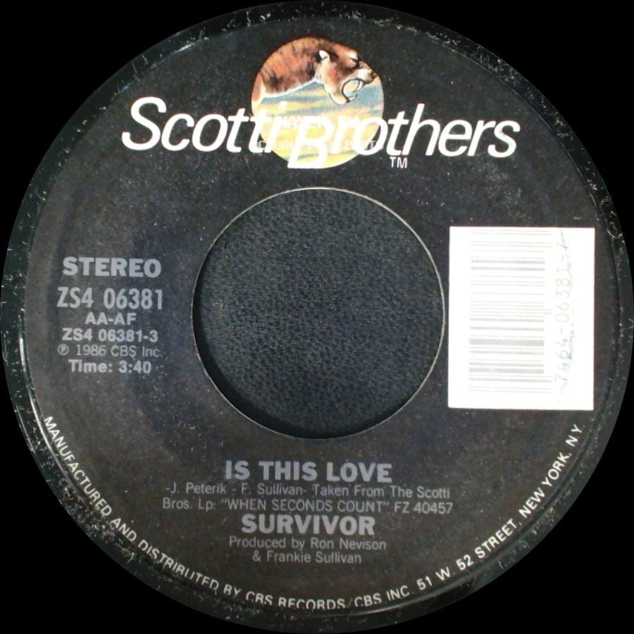 Survivor - Is This Love / Can't Let You Go side A