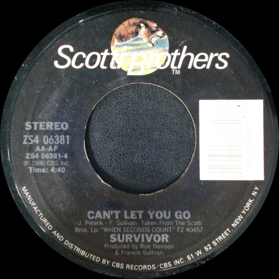 Survivor - Can't Let You Go / Is This Love side A