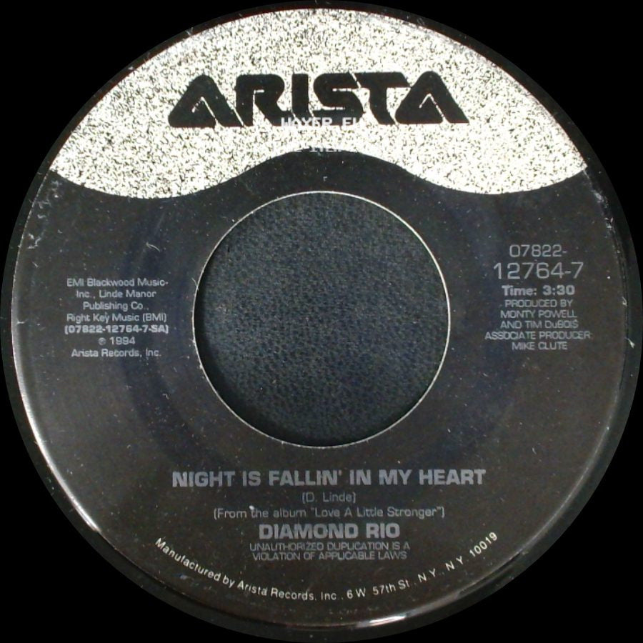Diamond Rio - Night Is Fallin' In My Heart / Down By The Riverside side A