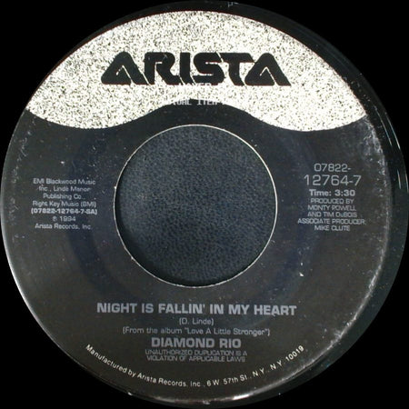 Diamond Rio - Down By The Riverside / Night Is Fallin' In My Heart side B