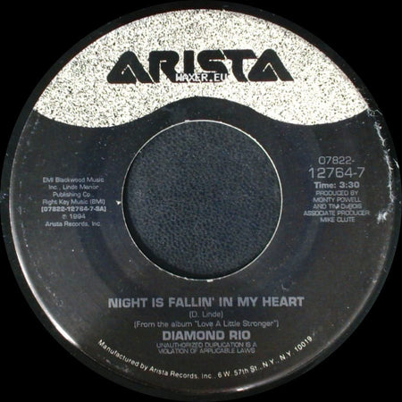 Diamond Rio - Down By The Riverside / Night Is Fallin' In My Heart side B