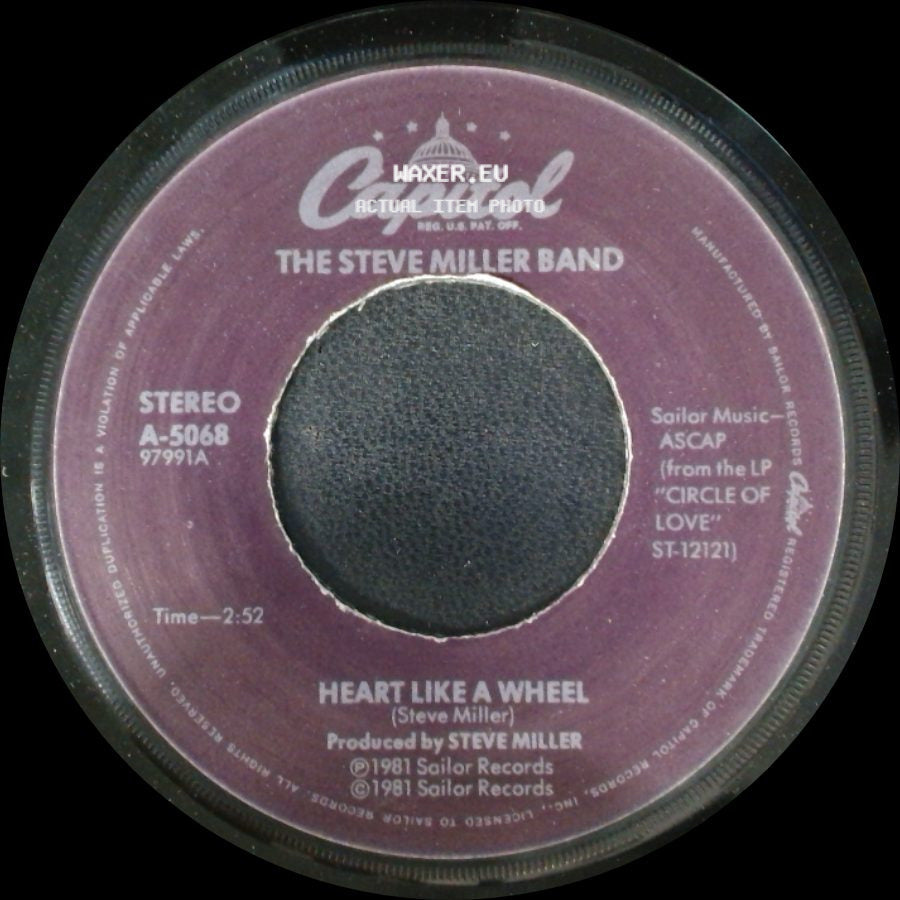 The Steve Miller Band - True Fine Love / Heart Like A Wheel side B