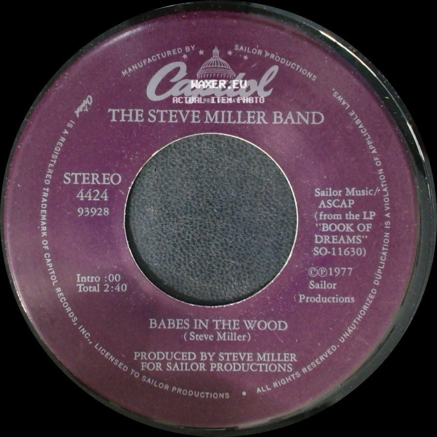 The Steve Miller Band - Jet Airliner / Babes In The Wood side B