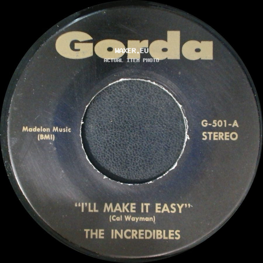 The Younghearts / The Incredibles - Me And You / I'll Make It Easy side B