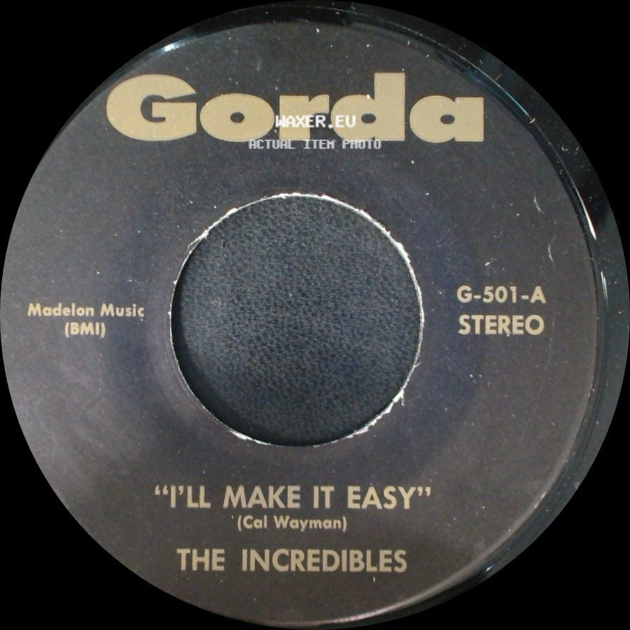The Younghearts / The Incredibles - Me And You / I'll Make It Easy side B