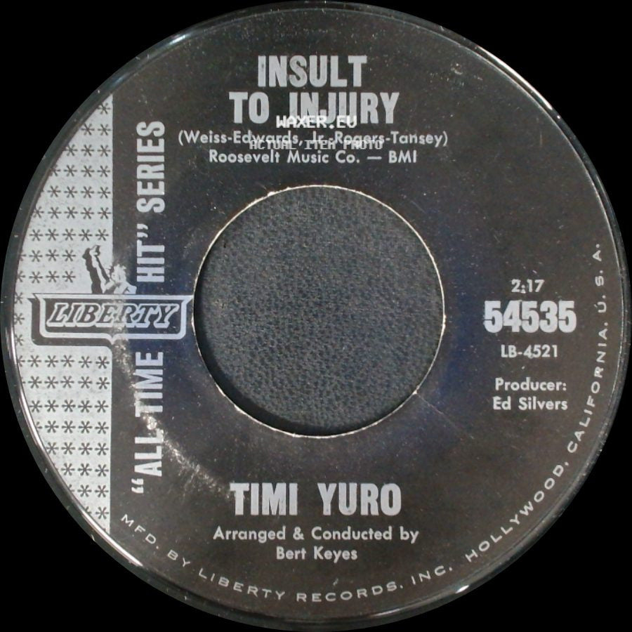 Timi Yuro - Make The World Go Away / Insult To Injury side B