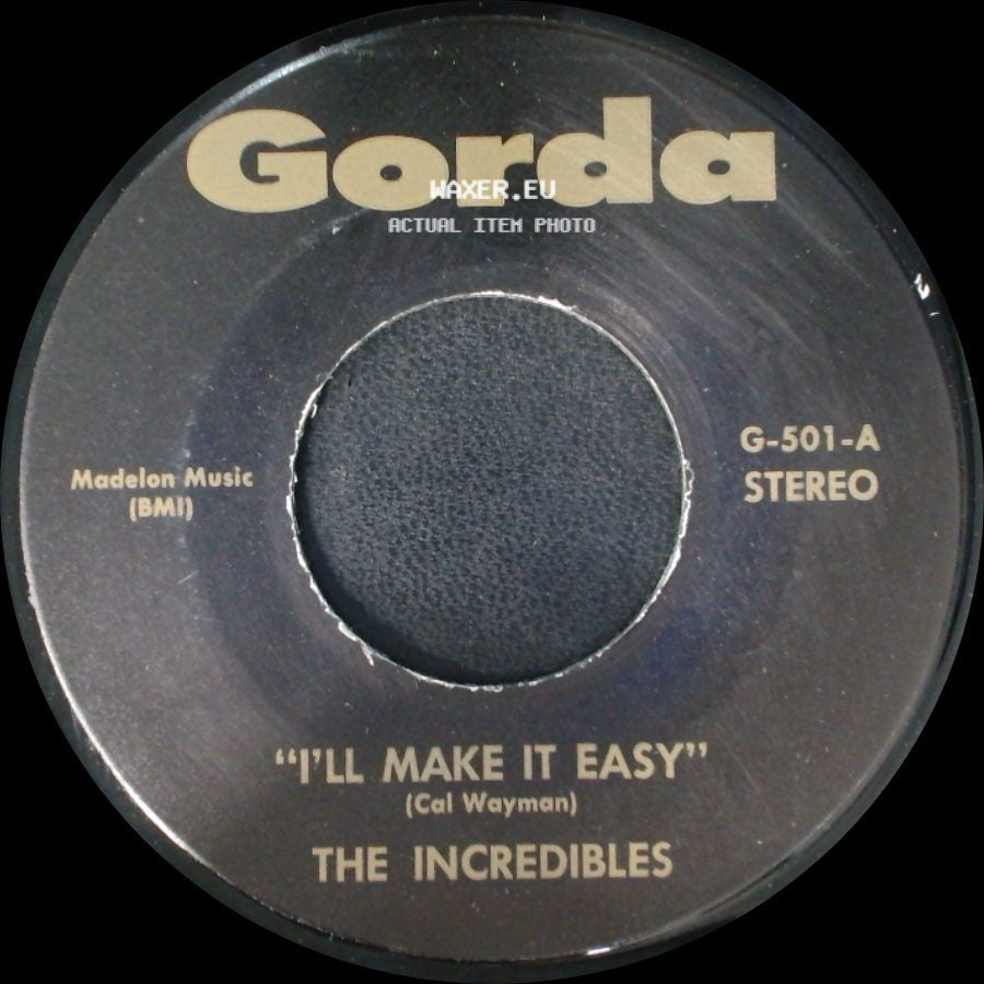 The Incredibles / The Younghearts - I'll Make It Easy / Me And You side A
