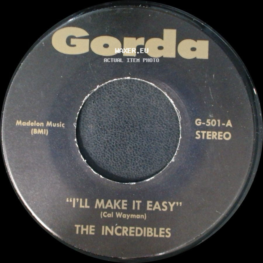 The Younghearts / The Incredibles - Me And You / "I'll Make It Easy" side B