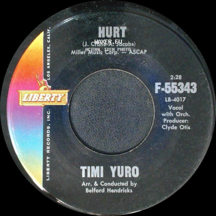 Timi Yuro - I Apologize / Hurt side B