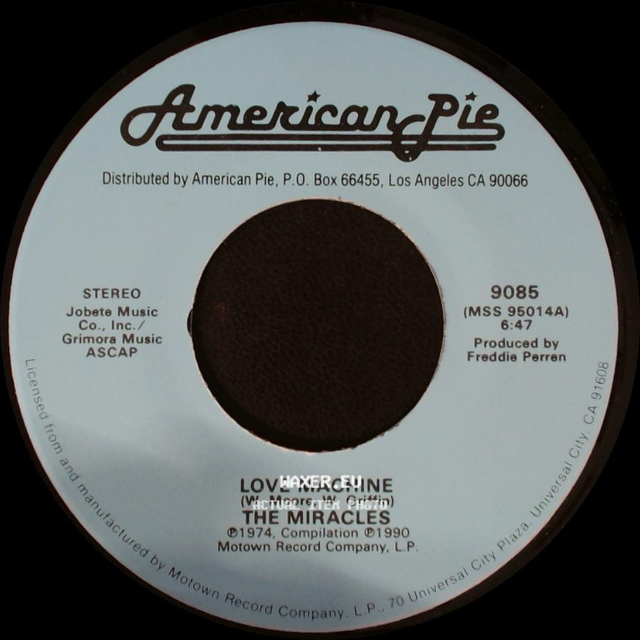 Smokey Robinson & The Miracles / The Miracles - The Love I Saw In You Was Just A Mirage / Love Machine side B