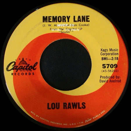Lou Rawls - Love Is A Hurtin' Thing / Memory Lane side B