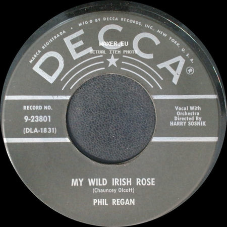 Phil Regan - A Little Bit Of Heaven / My Wild Irish Rose side B