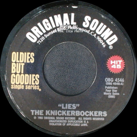 The Castaways / The Knickerbockers - Liar, Liar / Lies side B