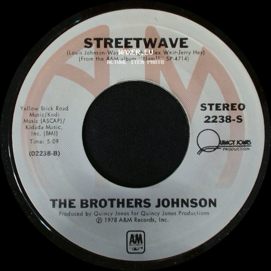 The Brothers Johnson - Streetwave / Light Up The Night side A