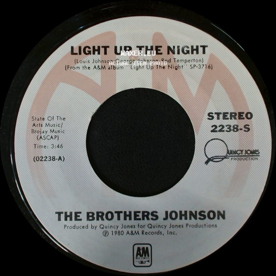 The Brothers Johnson - Streetwave / Light Up The Night side B