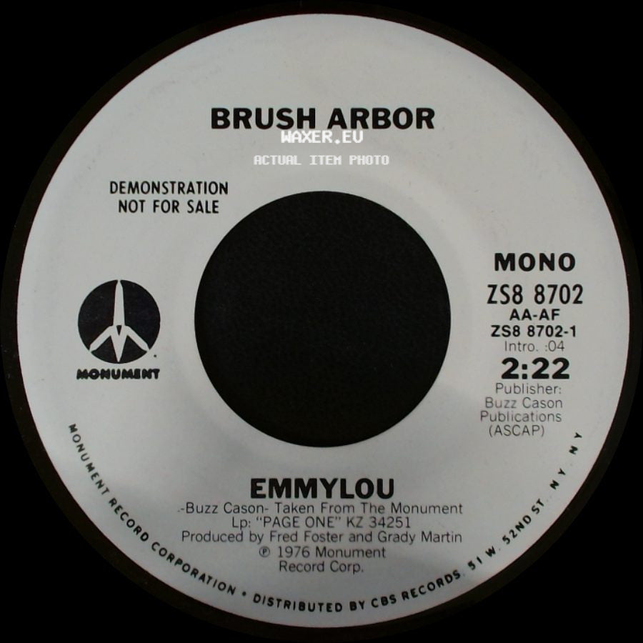Brush Arbor - Emmylou / Emmylou side A