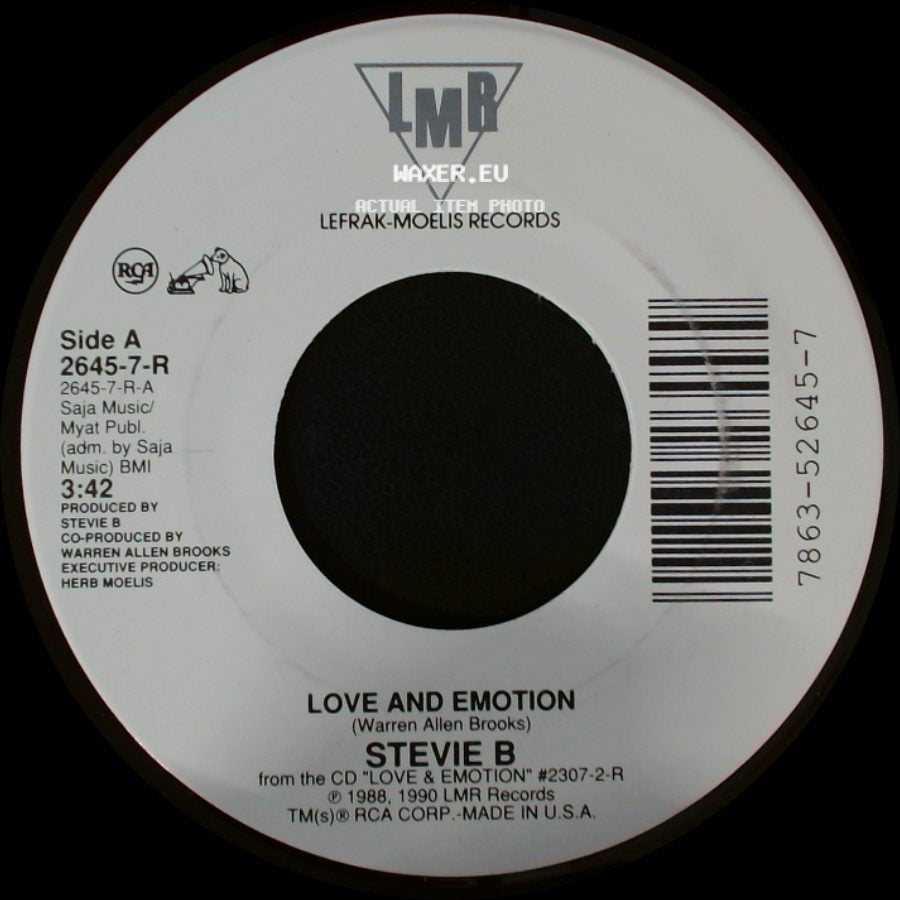 Stevie B - Love And Emotion / Come With Me side A
