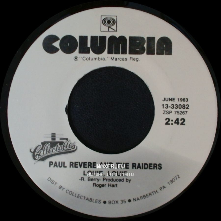 Paul Revere And The Raiders - Louie - Go Home / Louie, Louie side B