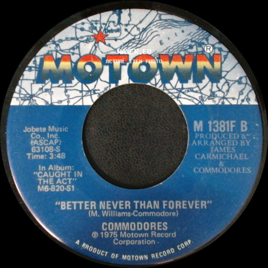 Commodores - Better Never Than Forever / Sweet Love side A