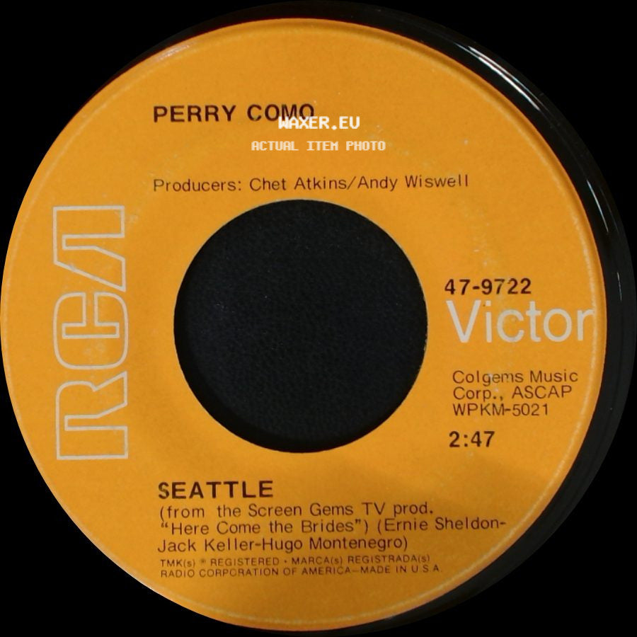 Perry Como - Sunshine Wine / Seattle side B