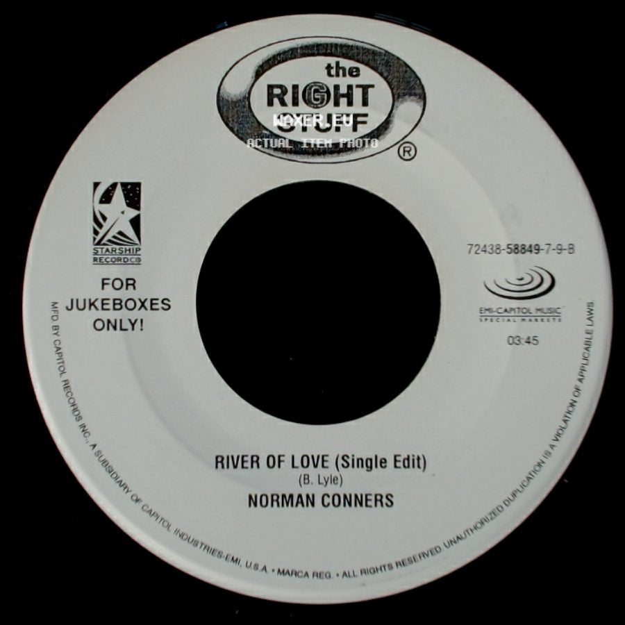 Norman Conners - Didn't I (Blow Your Mind This Time) (Radio Edit) / River Of Love (Single Edit) side B