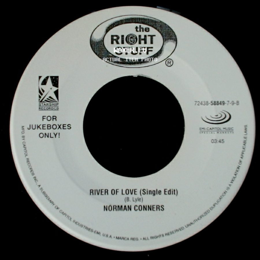 Norman Conners - Didn't I (Blow Your Mind This Time) (Radio Edit) / River Of Love (Single Edit) side B