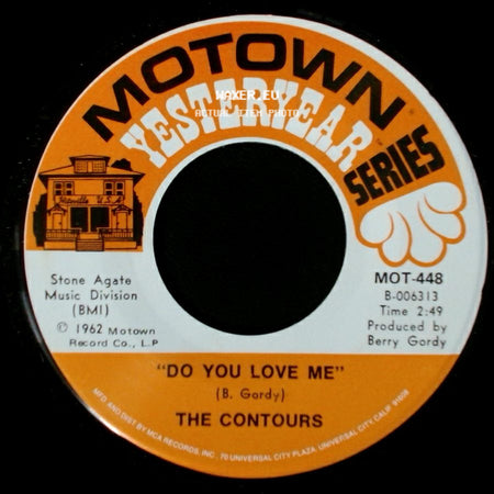 The Contours - Do You Love Me / Shake, Sherrie side A