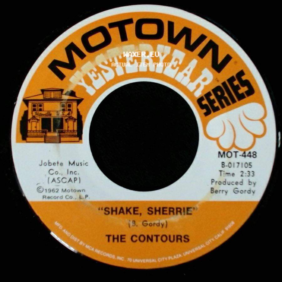 The Contours - Do You Love Me / Shake, Sherrie side B