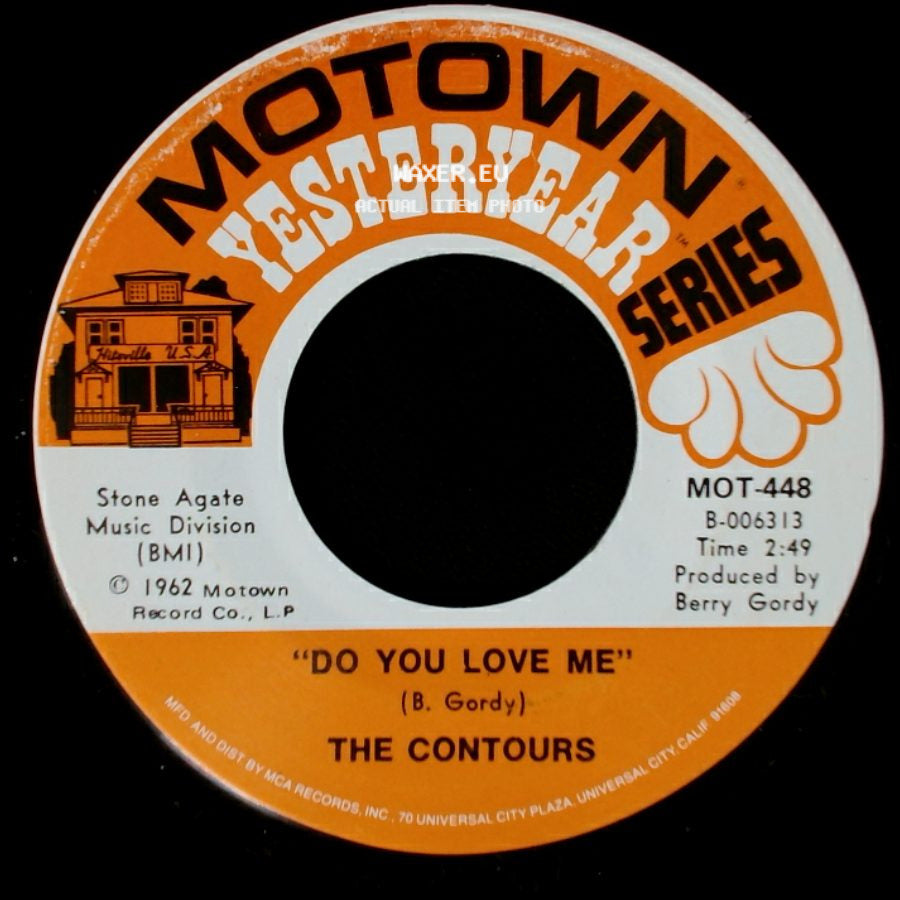 The Contours - Do You Love Me / Shake, Sherrie side A