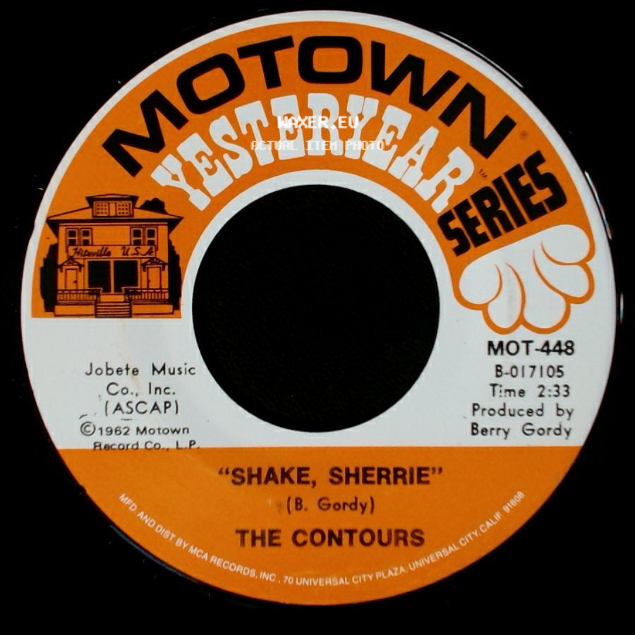 The Contours - Do You Love Me / Shake, Sherrie side B