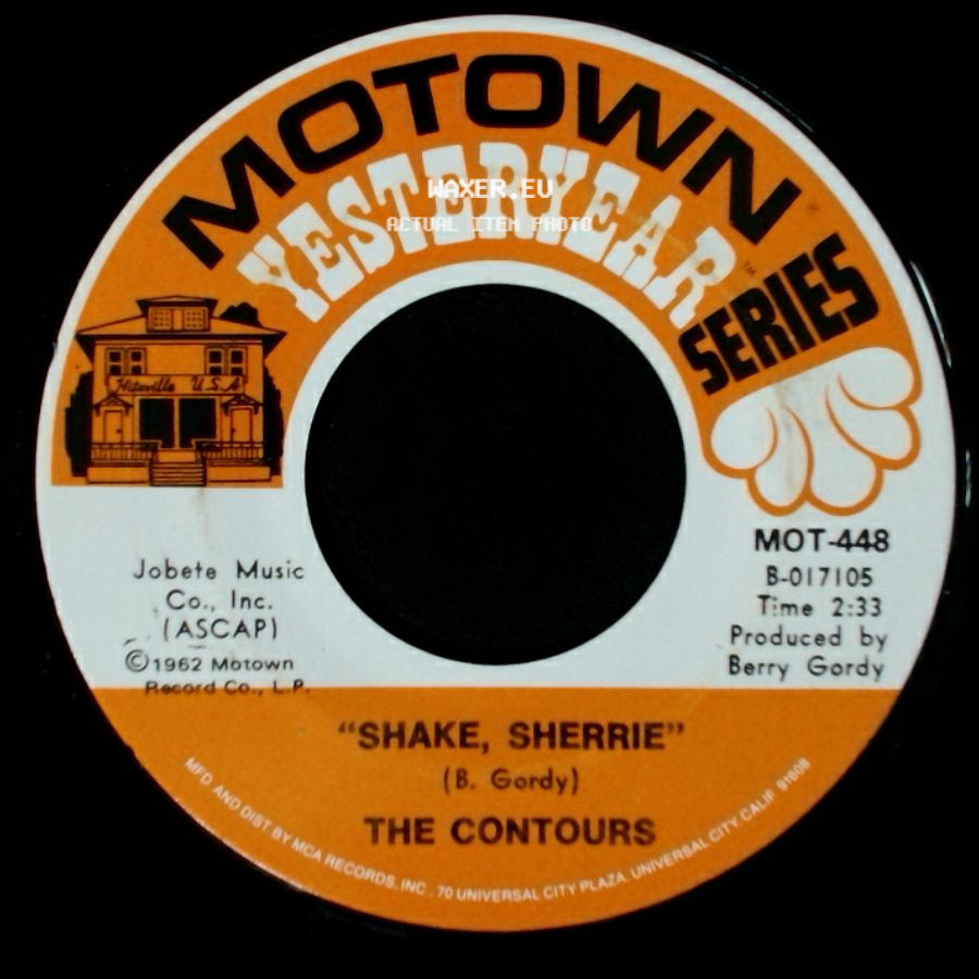 The Contours - Do You Love Me / Shake, Sherrie side B